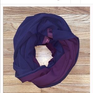 Lululemon Navy Blue & Purple Striped Scarf